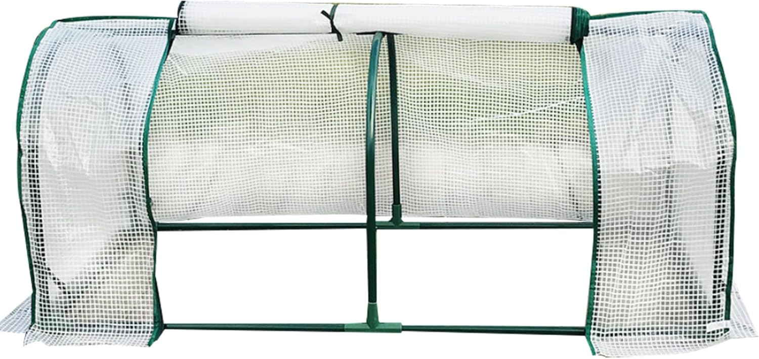 Indoor Greenhouse,Humidity Dome, Mini Greenhouse with Frame and Cover 47x24x19 Inch Portable Small Grow Tent Tunnel Pop up Greenhouse for Winter Plants Flowers Herbs Vegetables