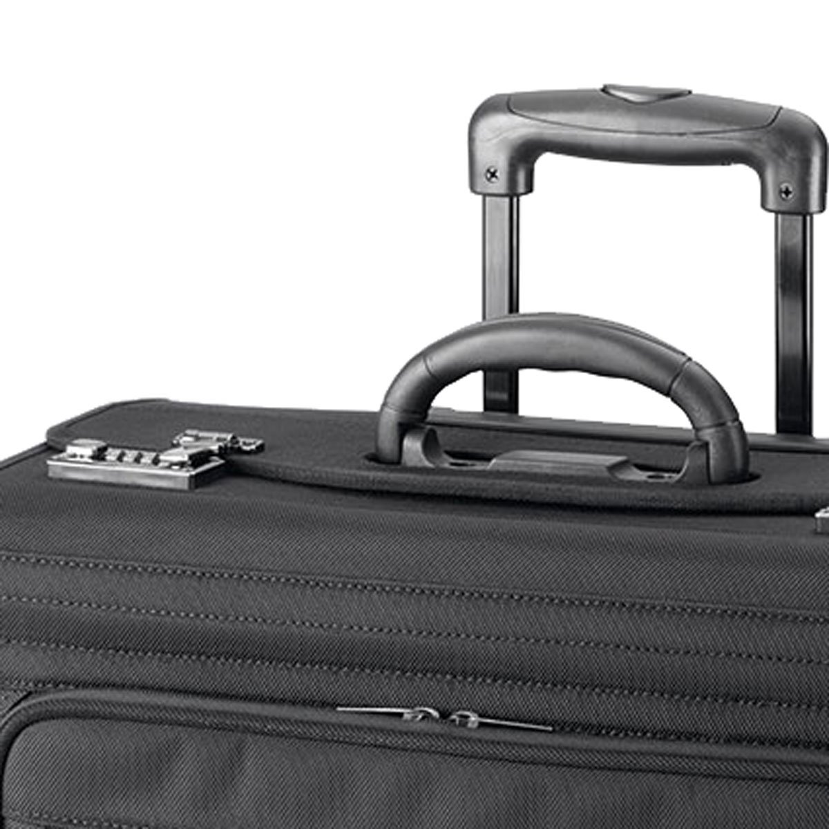 Pilotenkoffer Trolley Aktenkoffer Polyester Schwarz 46 cm