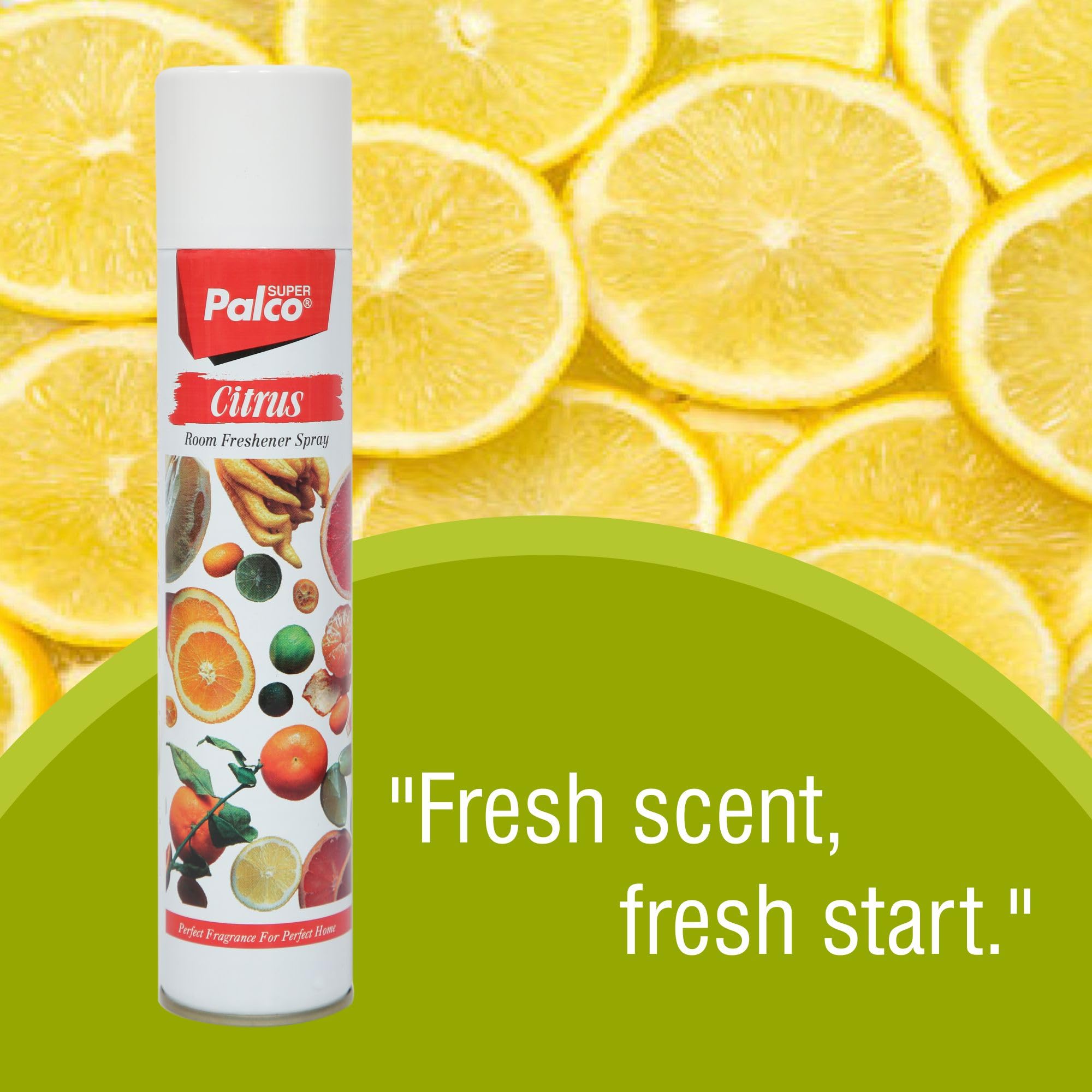 PALCO Room Freshener Spray 275ml – Citrus Air Freshener for Home & Office – Long-Lasting Fragrance 2