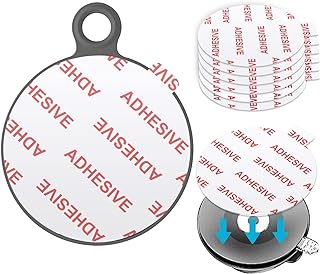 AZXYI Very High Bond Sticky Adhesive for Dashboard Pad Mounting Disk, 6pcs Car Sticky Adhesive Replacement, Double Sided Stickers Adhesive for Suction Cup Dashboard Disc, GPS, Windshield, Dash Cam