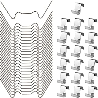 200pcs Greenhouse Glass Clips Stainless Steel Greenhouse Window Clips Glass Pane Fixings Clips,100x Greenhouse Glazing W Wire Clips and 100x Z Overlap Clips for Greenhouse Glass Replacement Accessorie