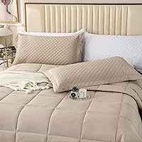 Vista 8 de Juego de edredón extragrande California King de 120 x 120 pulgadas, edredón extra grande tamaño King de 3 piezas, edredón ligero reversible