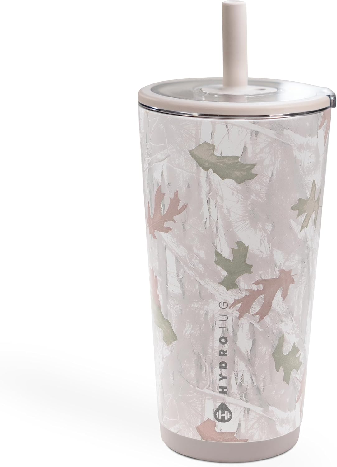 HydroJug Everyday Tumbler 20 oz – Ceramic-Lined Insulated Tumbler with Straw and Soft-Touch Lid, Cup Holder Friendly, Double-Wall Vacuum Insulation, Reusable Travel Cup – Camo
