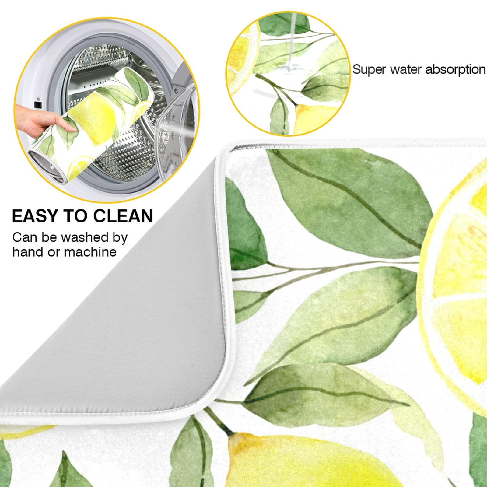 Tapis De Séchage À Vaisselle En Microfibre Pour Comptoir De Cuisine