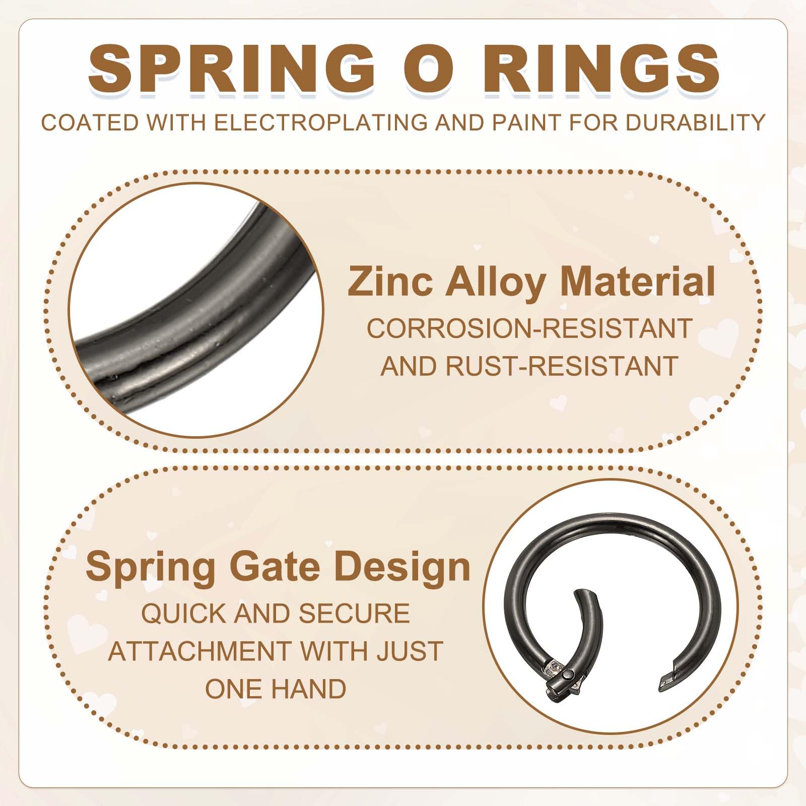 PATIKIL Metal Spring O Rings 38mm - Image 3