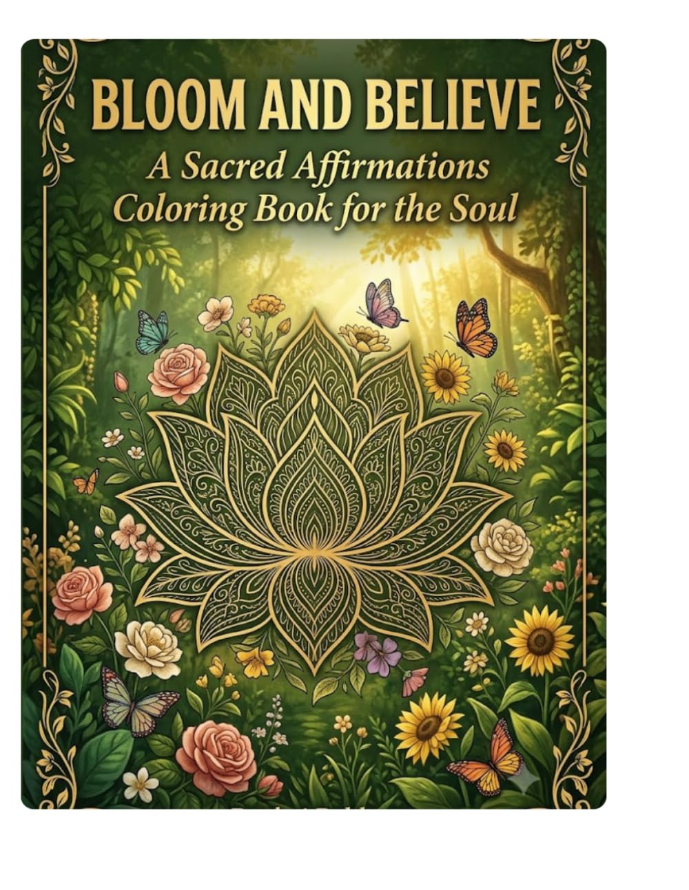 Bloom & Believe: A Sacred Affirmations Coloring Book for the Soul