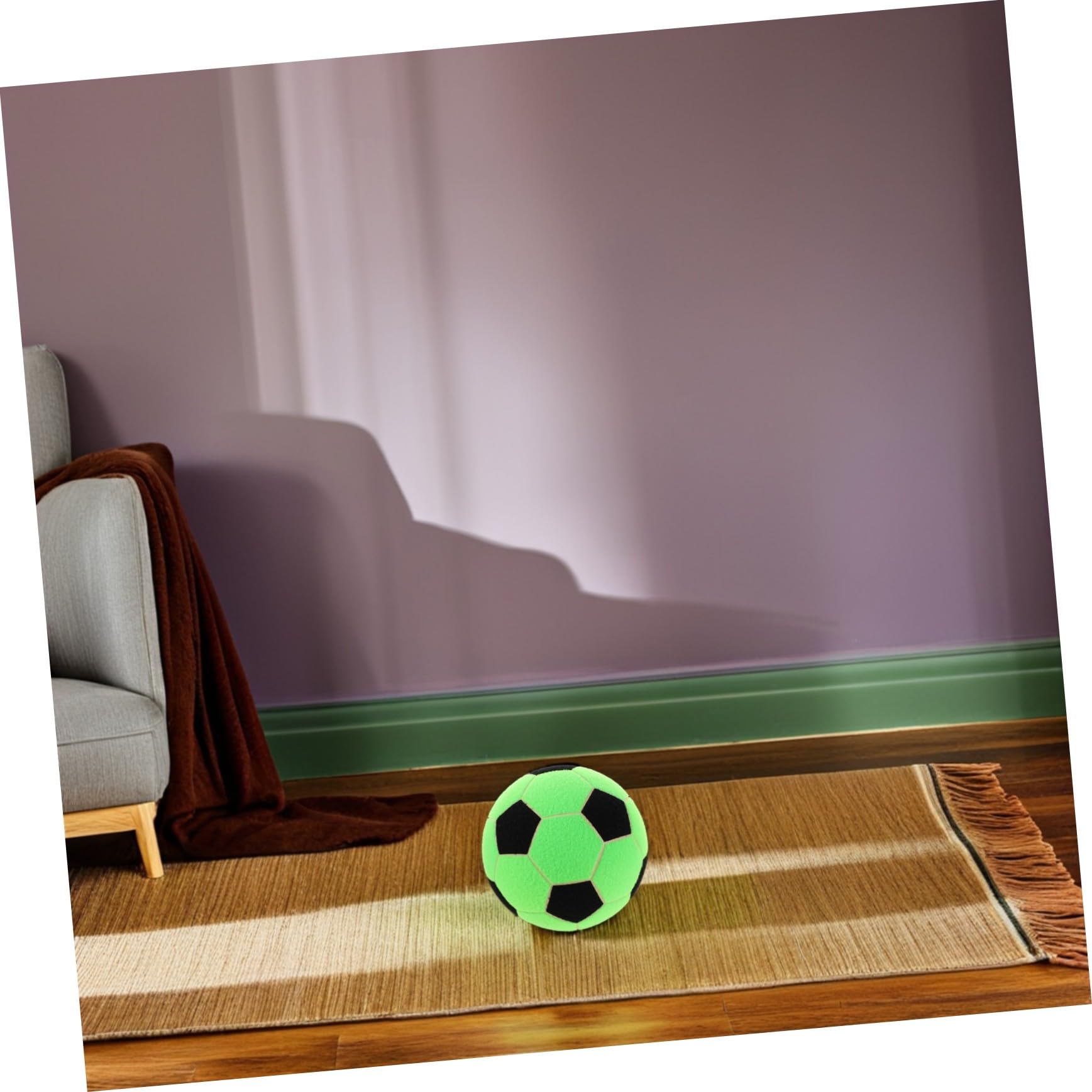 FRCOLOR Pelota de Fieltro Adhesiva para Entrenamiento Balón de Fútbol con Cierre de Contacto Portátil Dardo de Fútbol Inflable para Interior y Exterior para Fiestas y Malabarismo