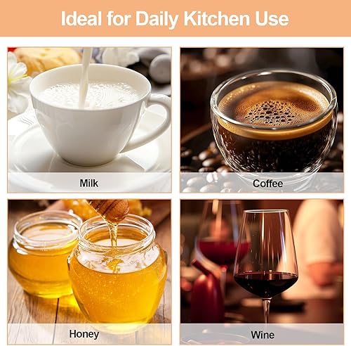 Miniatura 4 de Colador de malla de nailon ultrafino, mini colador de cocina para café, leche, yogur, jugo, mango antideslizante y agujero para colgar (malla