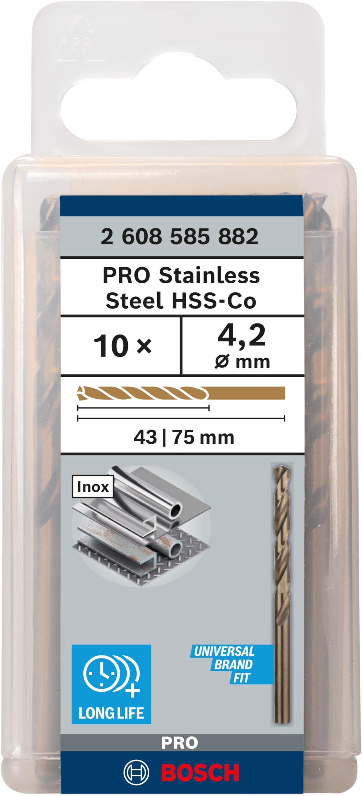 Punte Trapano HSS-Co DIN338 - 10x87x133mm, 5 Pezzi, Per Acciaio E Ghisa, Con Cobalto 5% - Foto 11