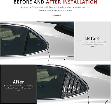 Rear Side Window Louvers for 2018-2024 Toyota Camry Accesories