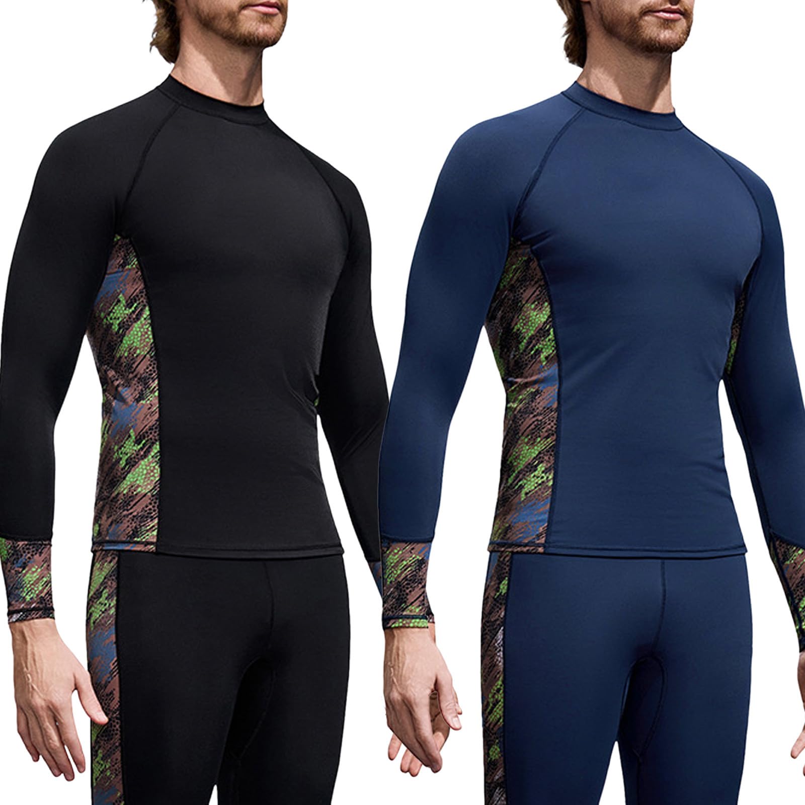 Muta da uomo in neoprene, con protezione termica, ultra elastica, per immersioni, snorkeling, impermeabile, per surf, in neoprene, a maniche lunghe, alta