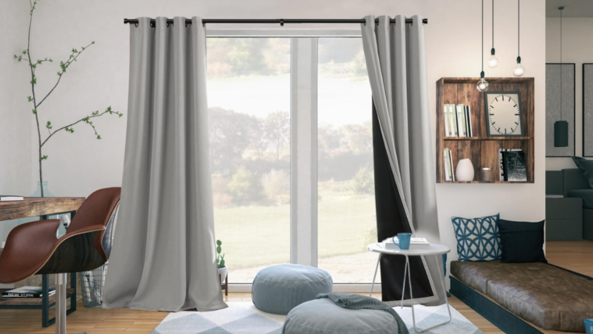 Bastone Per Tende Estensibile 80-266cm - In Metallo Per Tende Leggere/Medie | Per Camera E Soggiorno - Foto 10