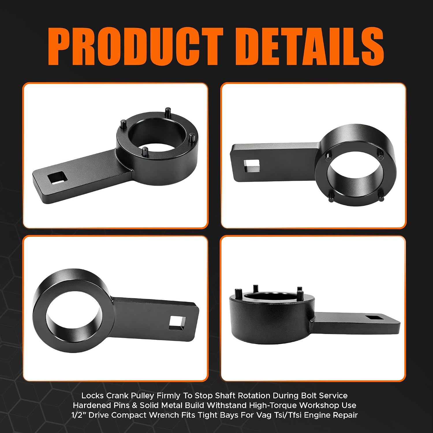 Rogierra T10355 Crankshaft Pulley Holding Wrench