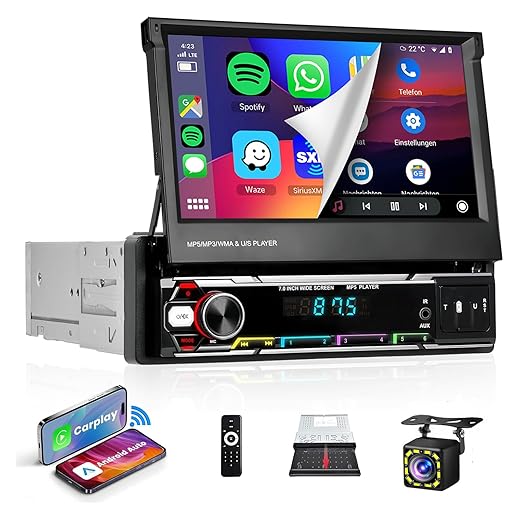 Som Automotivo Retrátil com Multimídia Podofo