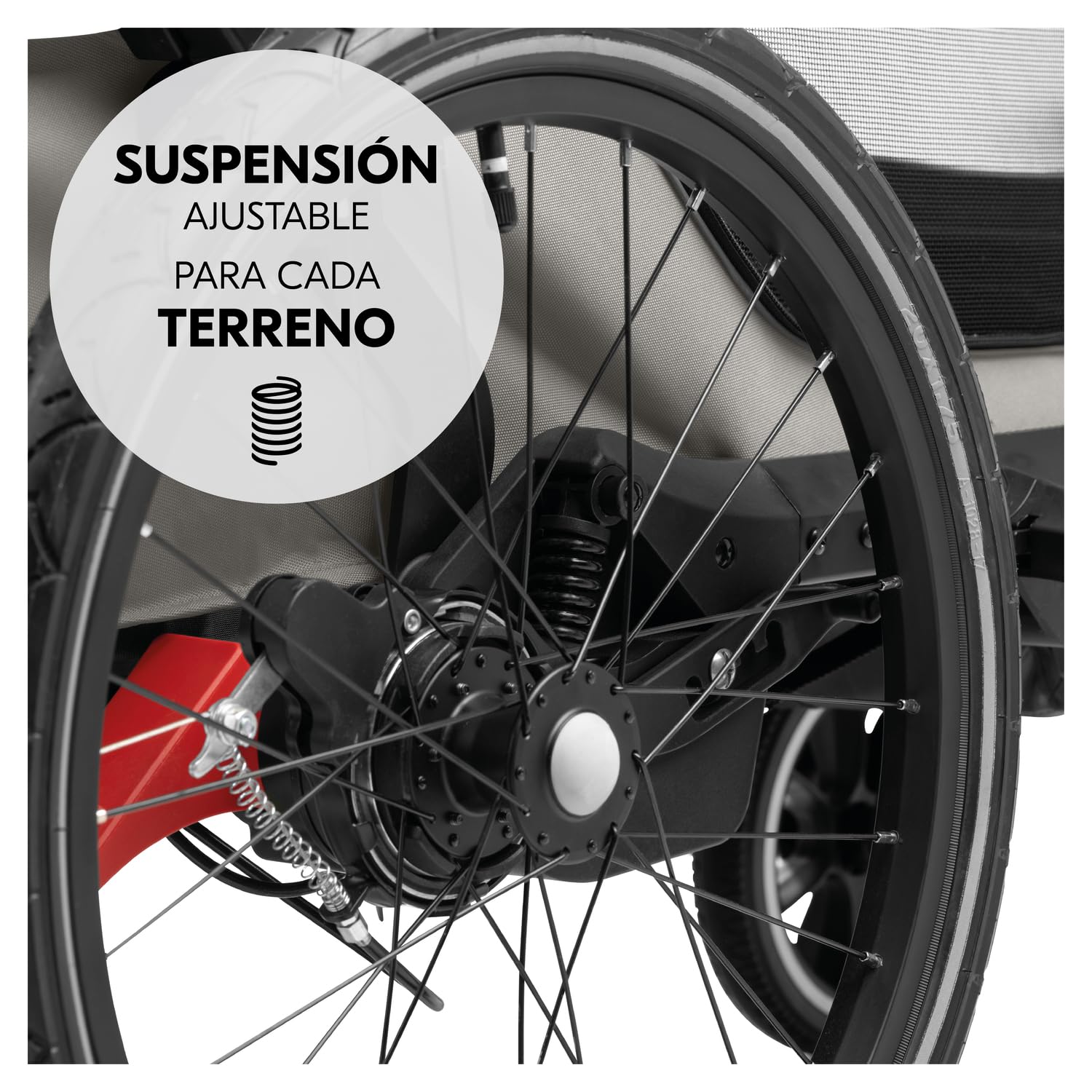 hauck Bike N Walk Duo Set Completo 3 en 1 Remolque Bicicleta 2 Niños - Silla de Paseo Doble Plegable Desde 6 Meses hasta 22 kg o 120 cm - Suspensión - Freno de Mano - Maletero - Gris Claro