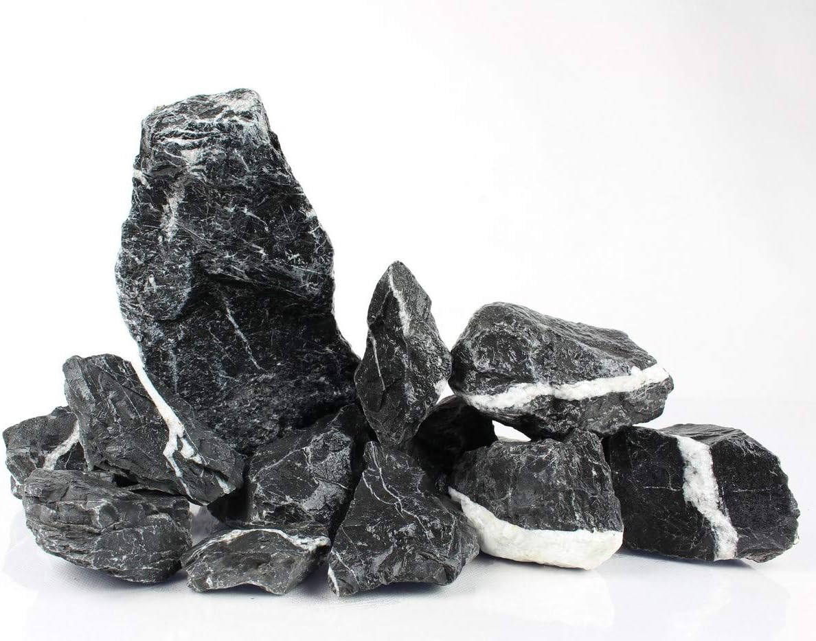 TM Aquatix - Piedra de acuario para peces, decoración natural, piezas de primera calidad