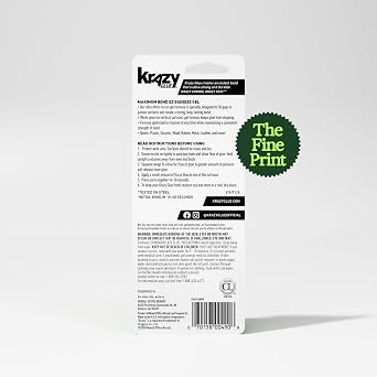 Krazy Glue Max Bond Gel EZ Squeeze, Extra-Strong No Run Superglue (4g)