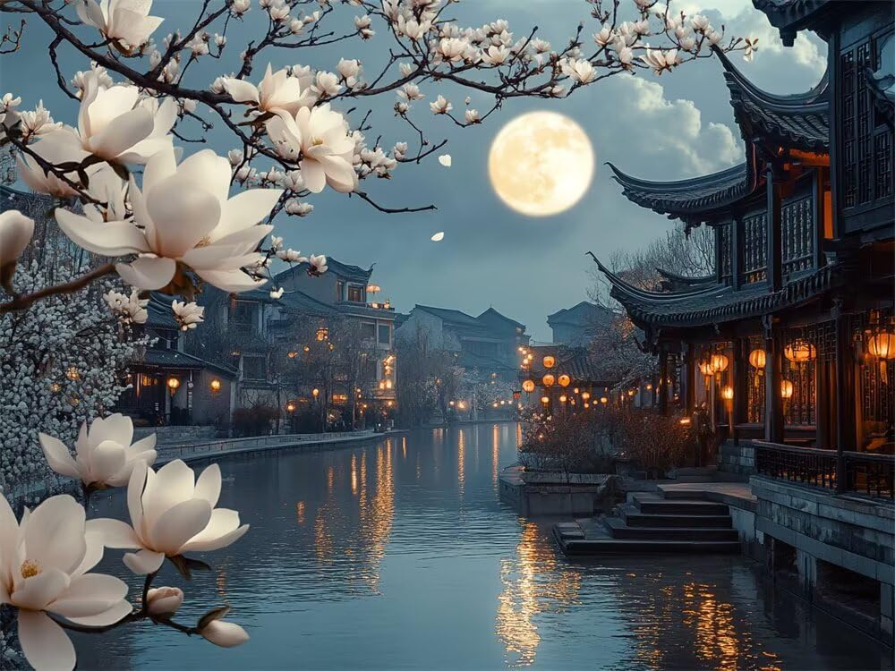Diamond Painting Kits for Adults, 5D Landscape Diamond Art Kits, Full Drill Diamond Painting Japan for Beginners, Crystal Art Paintings Dimond Art Kit for Home Wall Decor Gifts 24x16inch/60x40cm