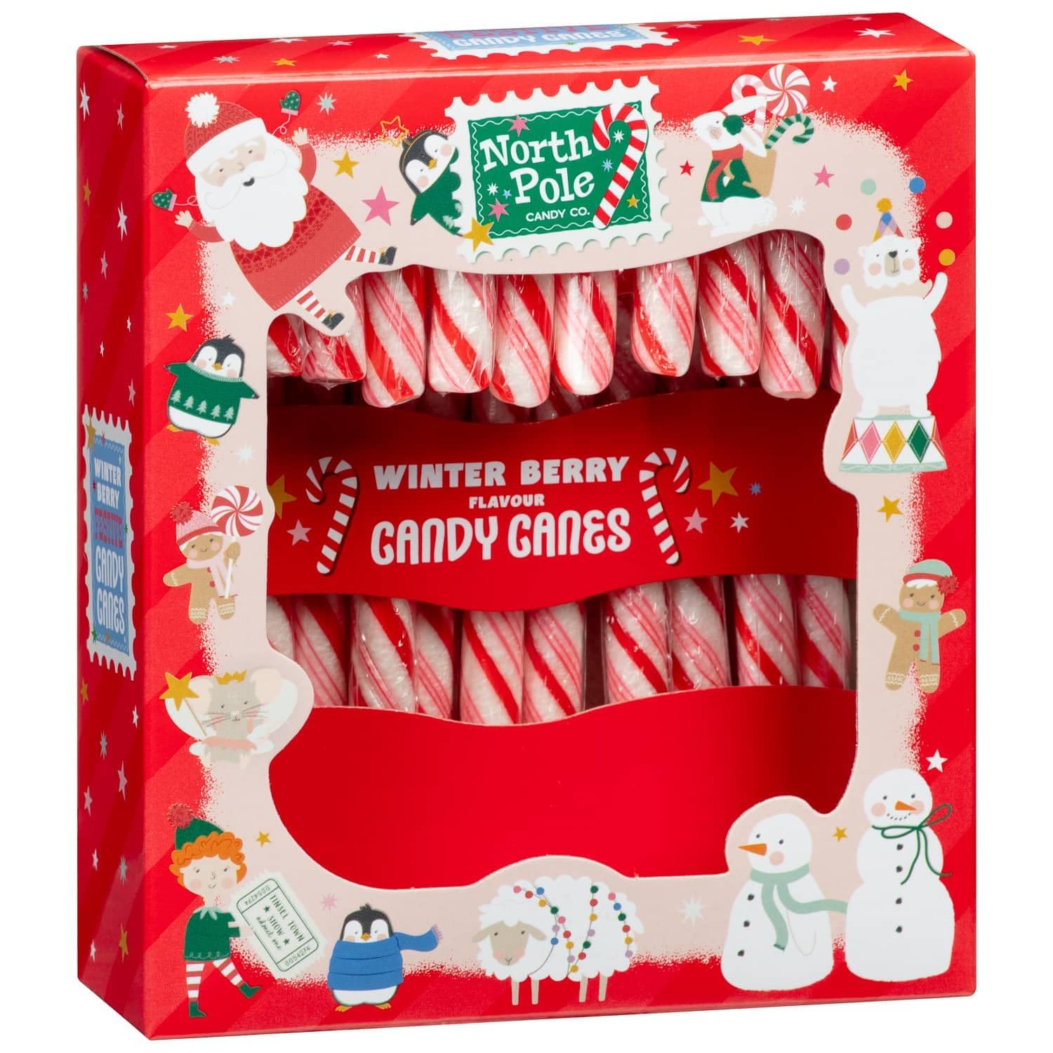 Candy Cane Winter Berry Flavored Cande Canes 120gm (UK