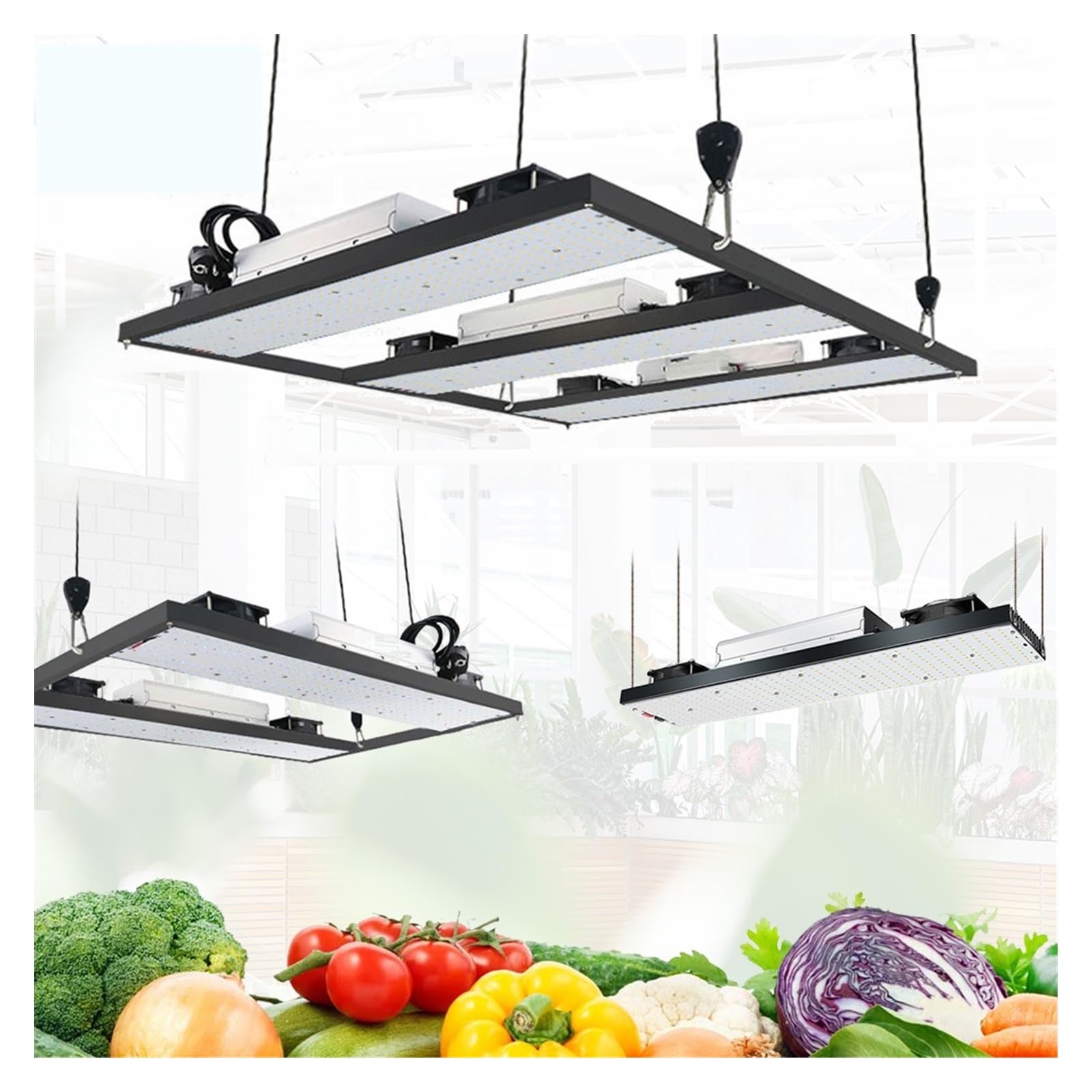 Luce per Piante, LED Grow Phytolamp Spettro completo Coltiva le luci 240W 480W 720W la luce for piantina di fiori vegetali da interno(35k,LM301H_1_2_720W)