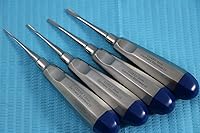 Vista 4 de Alemán 4 PCS Cirugía Dental Recta Extracción Luxating Ascensor Ascensor Mango Azul