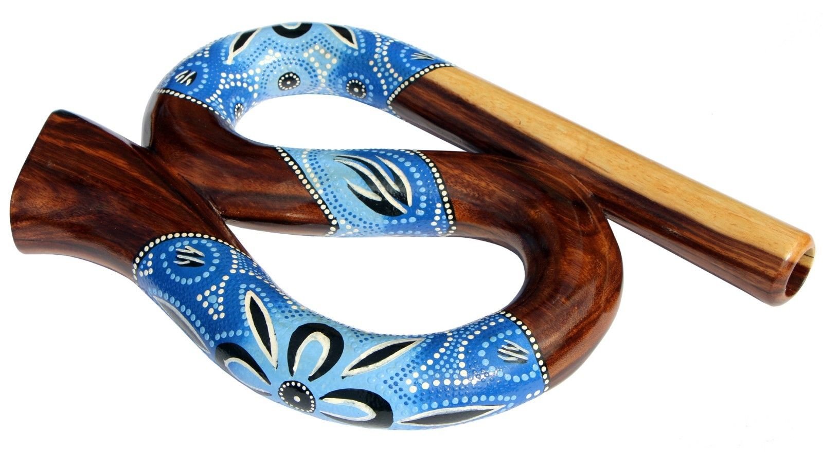 Rond Didgeridoo de voyage Horn Travel didge did104 Bleu