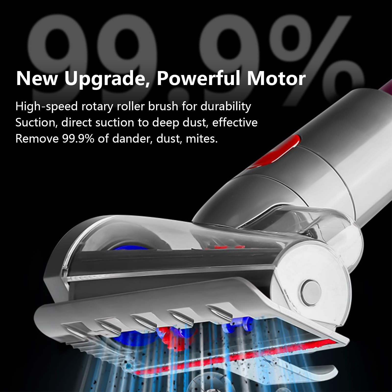 Yivy Spazzola elettrica mini compatibile con Dyson V7, V8, V10, V11, V15, design a spirale per prevenire l'intreccio dei capelli, per materassi, abbigliamento e divani, rimuove acari e allergeni