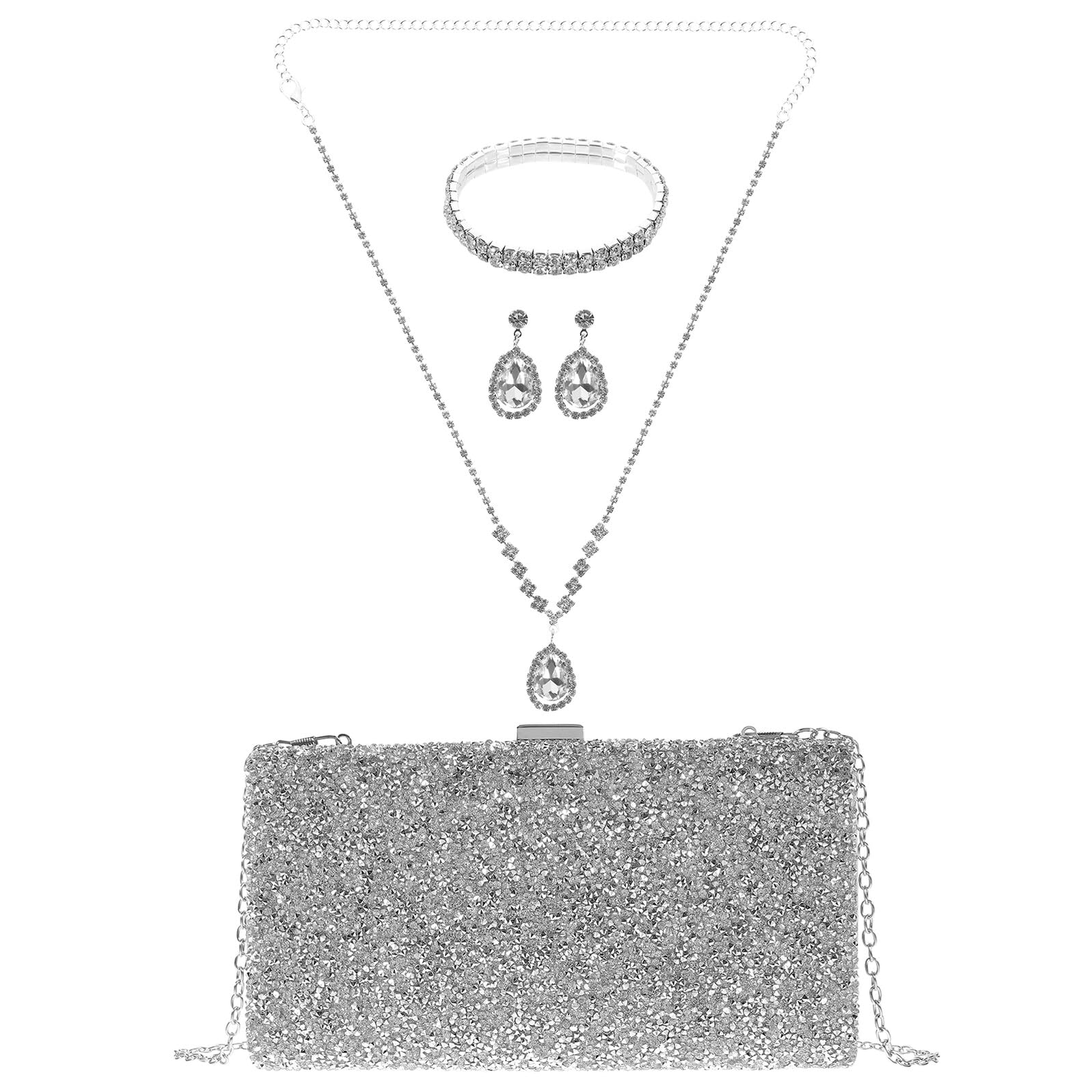 Conjunto de joyas de fiesta para solucionar tu look de invitada 8