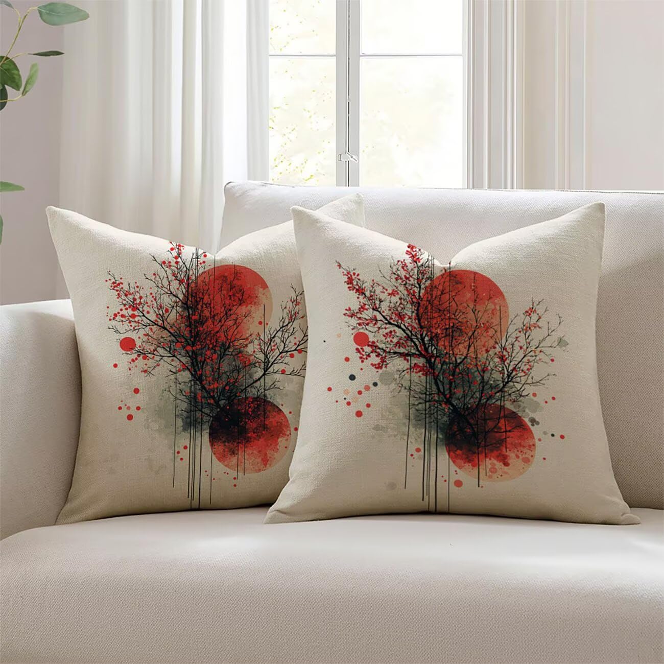 Housses de coussin 22x22inch extérieur imperméable fleur Lejnlnng JL-4740