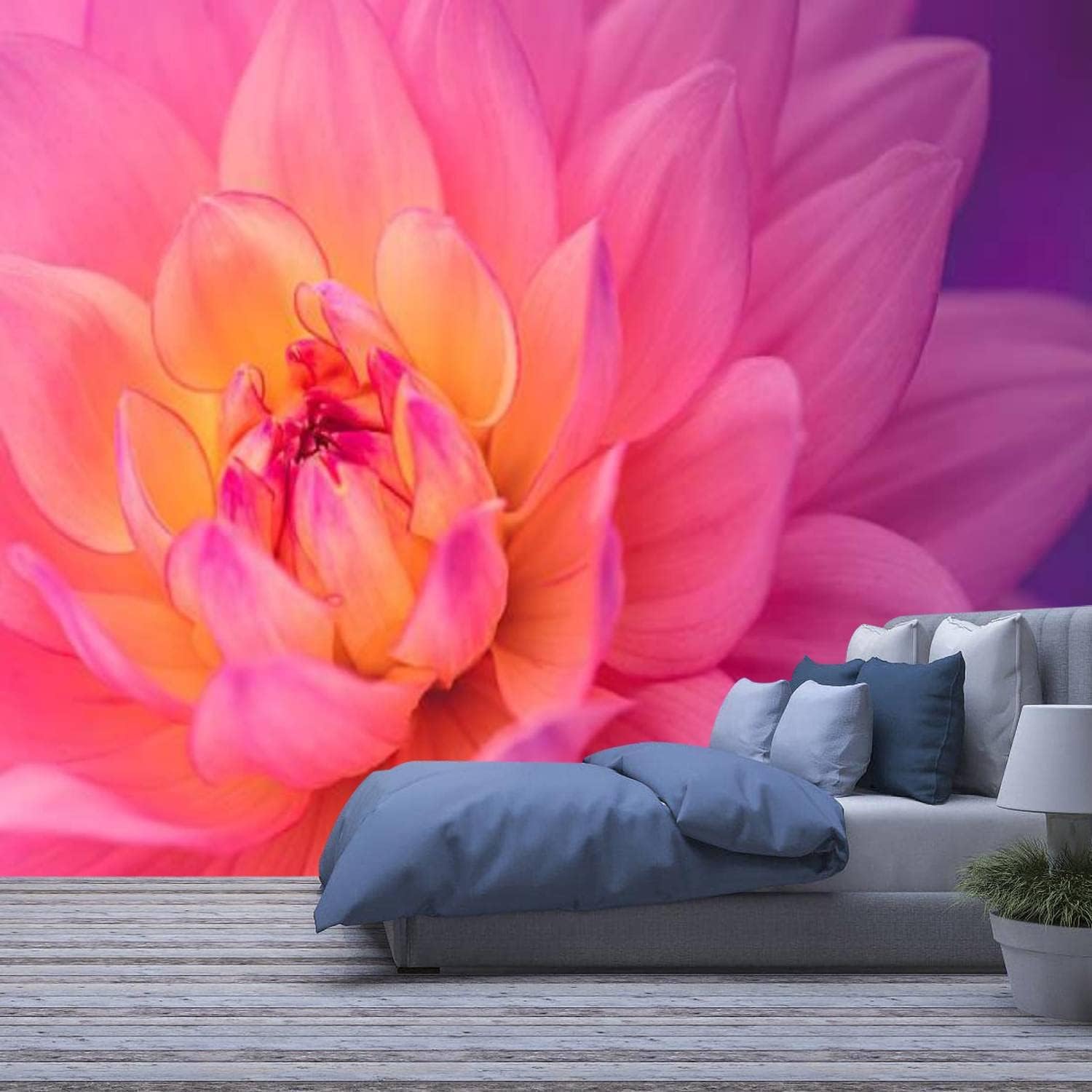 Papier peint 3D plantes vertes pour créer un salon style jungle urbaine