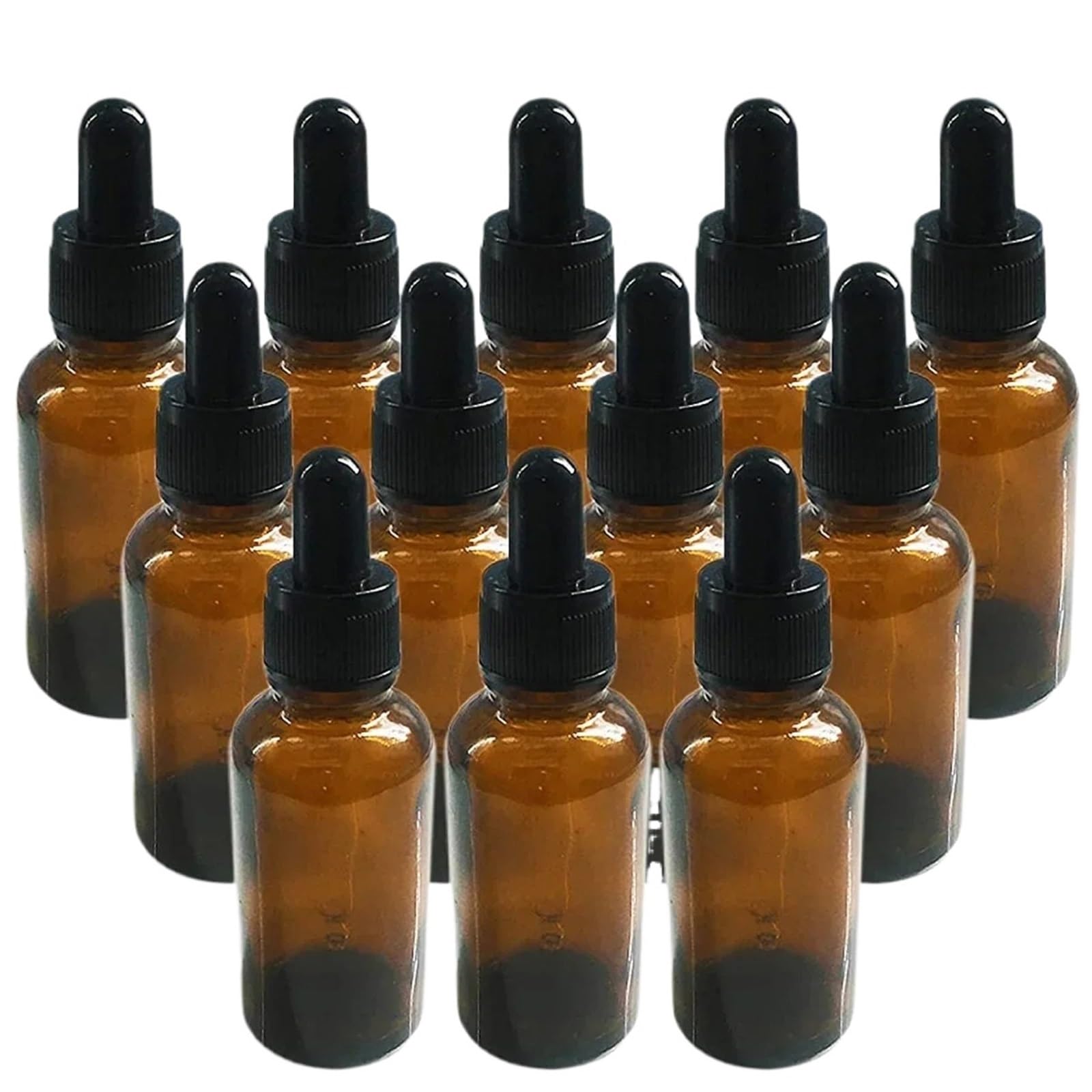 ZUXWUX Dropper dispensing bottle 5pcs Empty Glass Dropper Bottle Essential Oil Liquid Reagent Refillable Containers(Color1,50ML)
