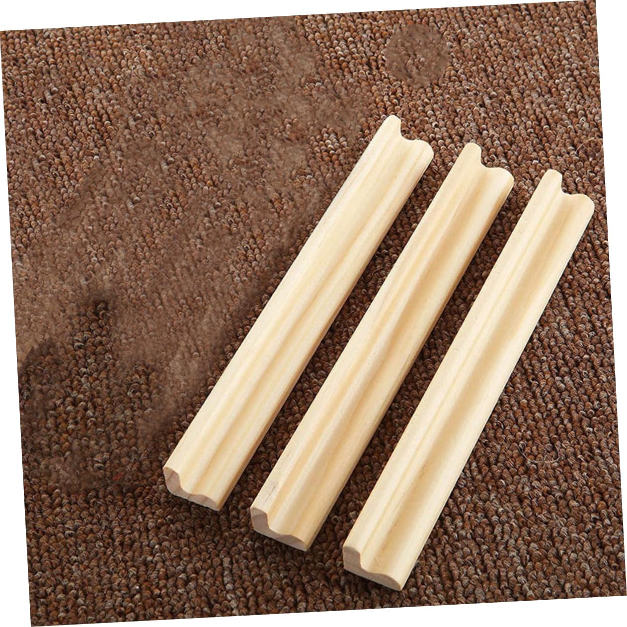 ibasenice 6pcs Domino Stand Chinese Mahjong Tiles Mexican Train Trays Portable Rack Mahjong Tile Pusher Letter Tile Holder Portable Mahjong Rack Mahjong Organizer Gaming Card Organizer Wood