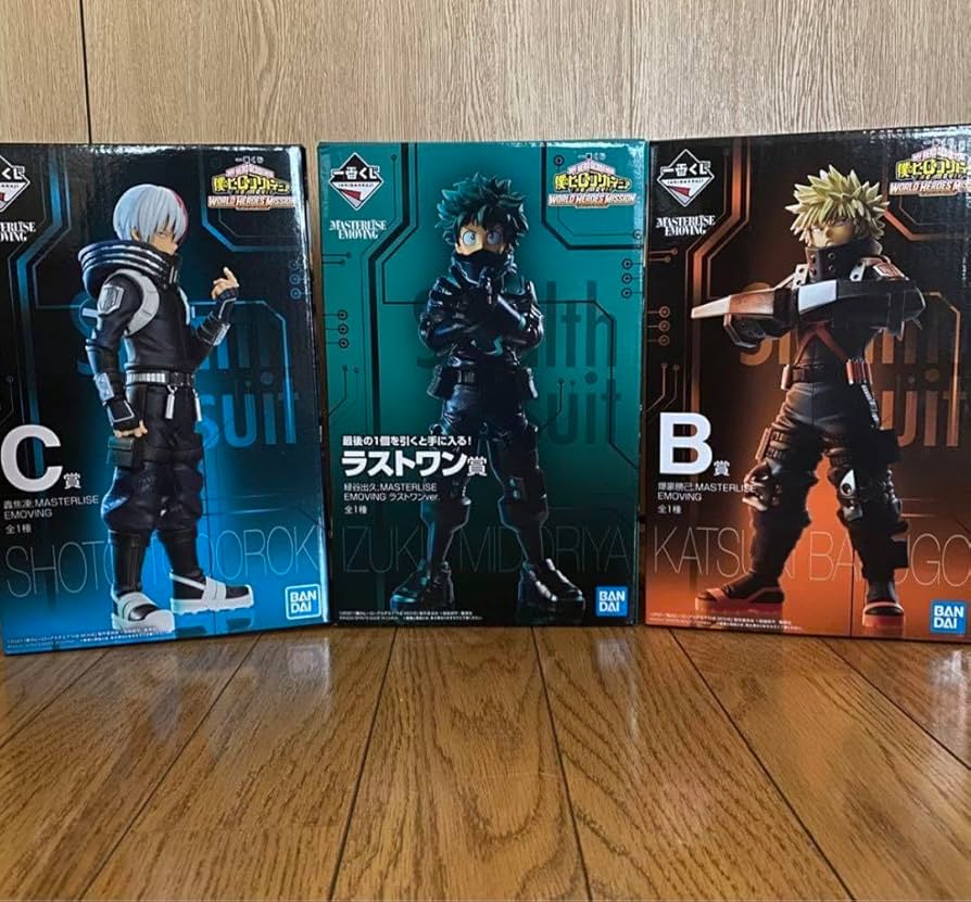 ヒロアカ一番くじワールドヒーローズミッションフィギュア3体セット