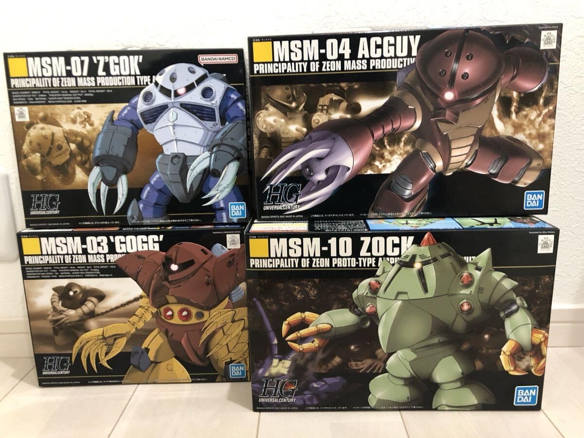 Amazon | 未開封！HGUC 1/144 アッガイ MSM-07 ズゴック 量産型 MSM-03 