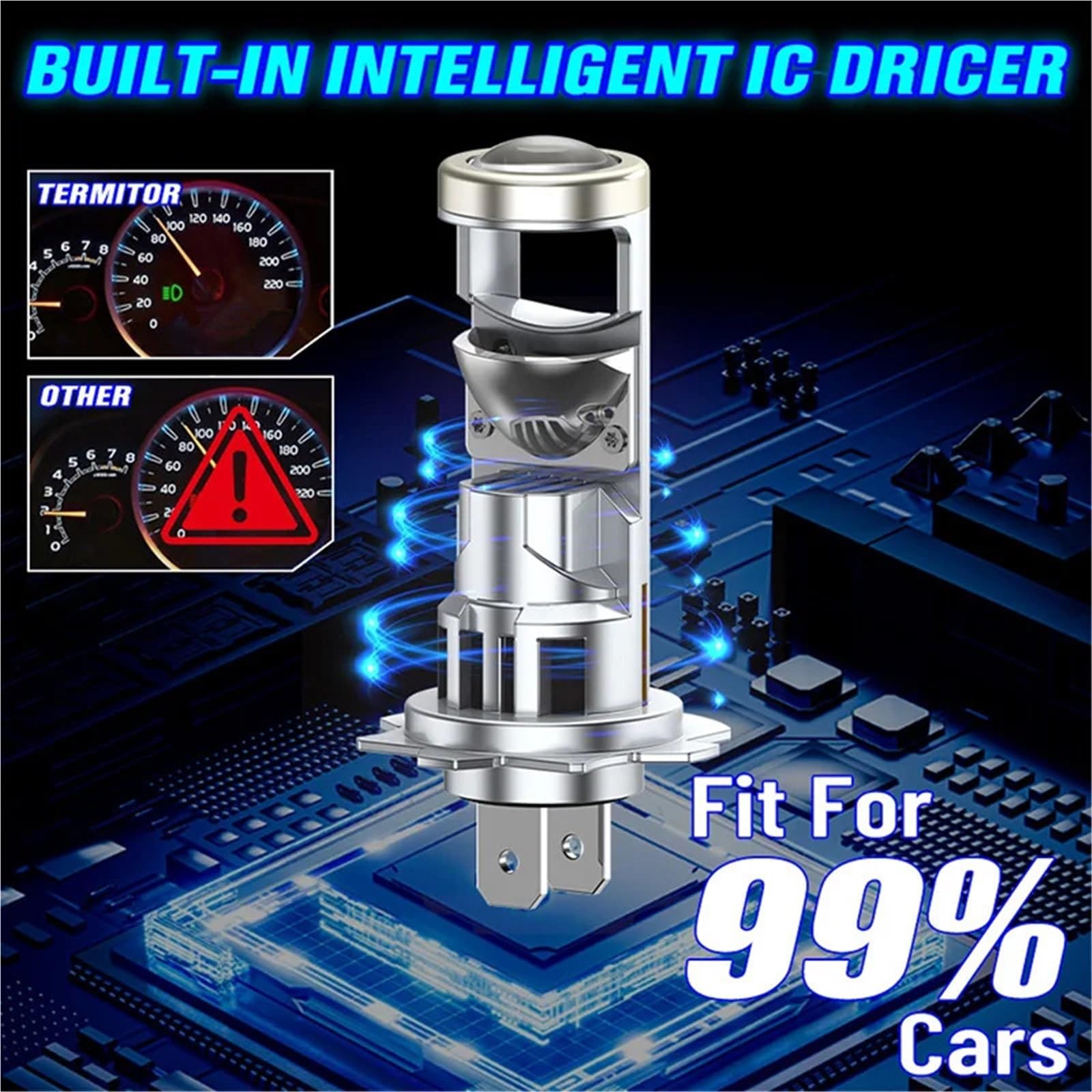Luce Guida Diurna Lampadina Canbus per fari LED H7 Blocchi fari anteriori auto