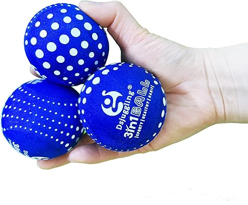 DSJUGGLING Pelota de salto de agua de 2.36 pulgadas, pelota de playa de verano para rebotar en el agua, paquete de 3 bolas de agarre para playa,