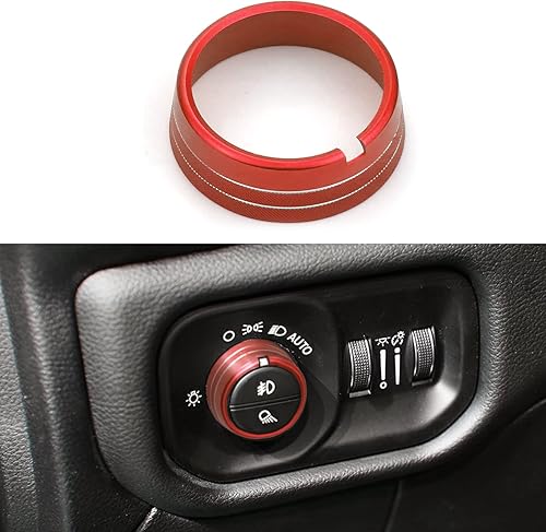 Miniatura 8 de Cubiertas de perilla para decoración interior de automóvil, accesorios para interruptor de faros delanteros y palanca de cambios, cubierta de