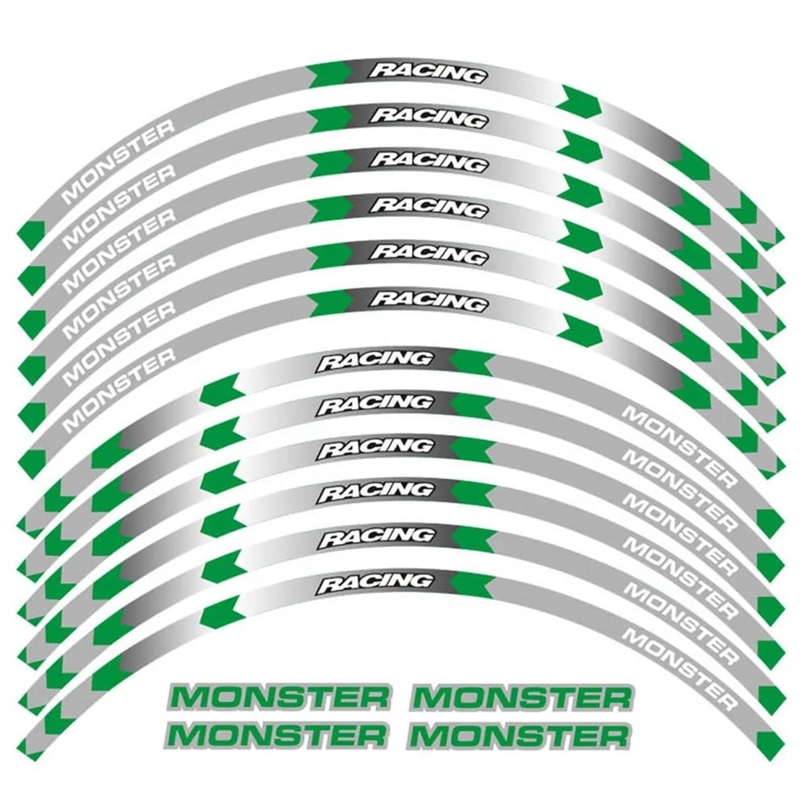 Motorcycle Wheel Sticker Reflective Rim for Ducati for Monster 1200SR 695 696 796 1100 1100S 797 821 795 S4R S6(Color3)