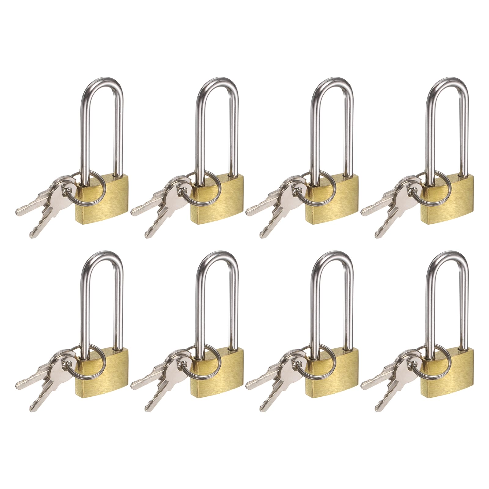 Cadenas en laiton massif lot de 8 serrure clé imperméable
