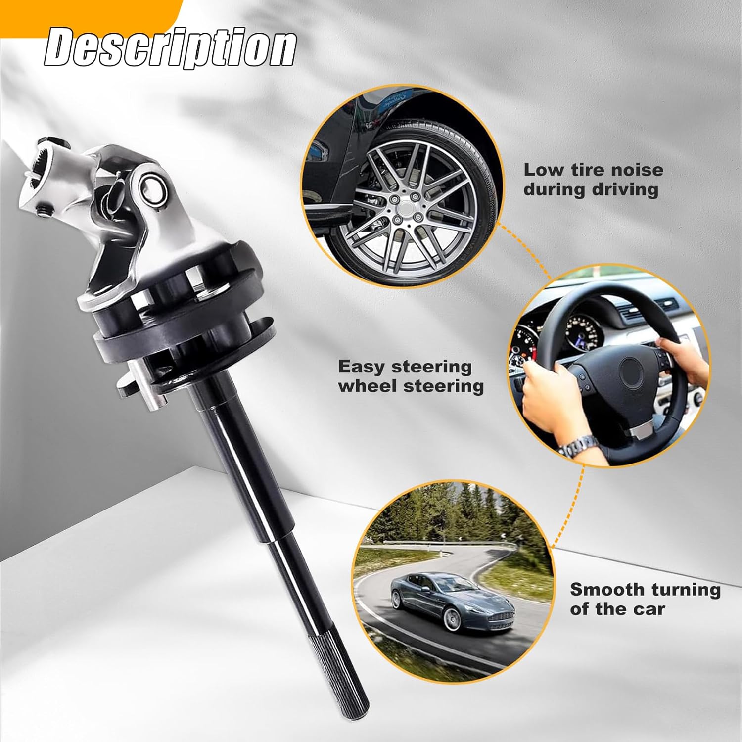 45220-04010 Intermediate Steering Column Shaft Compatible with 2005-2015 Toyota Tacoma 2.7L 4.0L V6 Pickup Replace 45220-04010 425-602 4522004010