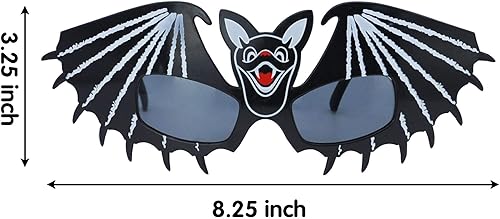 Miniatura 8 de JOYIN 8 lentes de Halloween, con montura para disfraz, lentes de Halloween, para fiestas de Halloween, para niños y niñas, suministros para fiestas