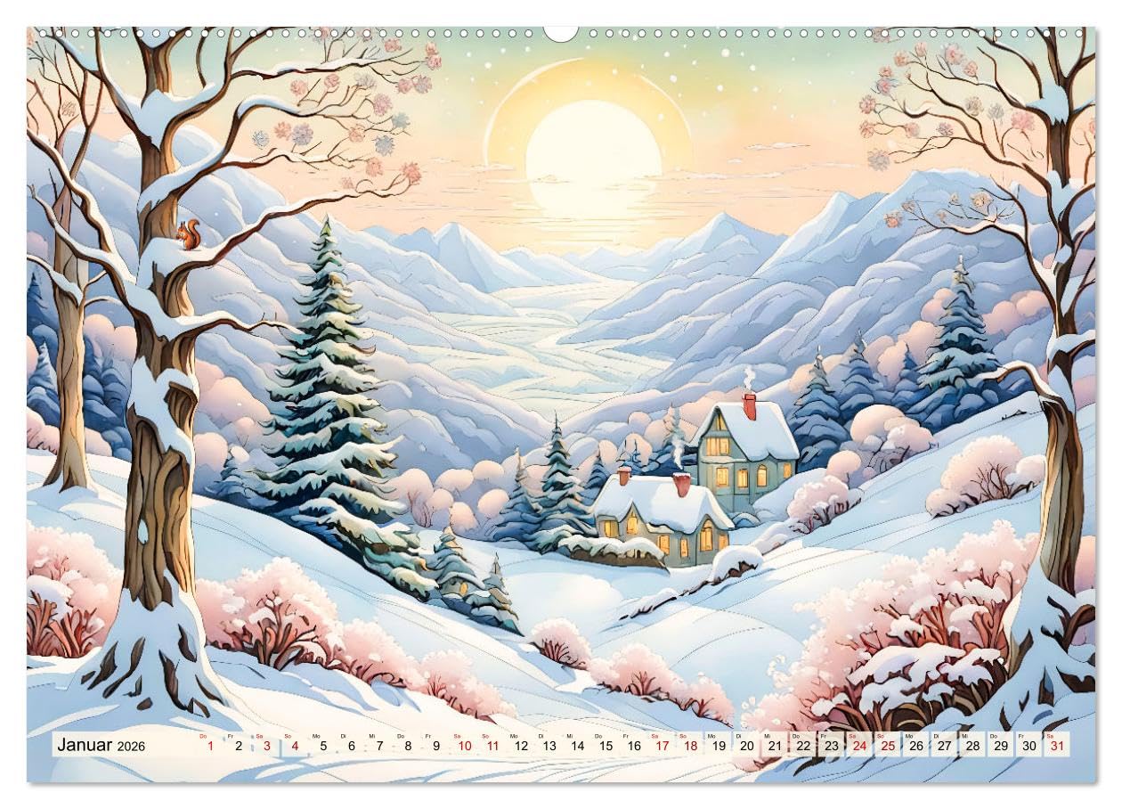Pfade zum Horizont - Pastellträume der Natur in allen Jahreszeiten (hochwertiger Premium Wandkalender 2026 DIN A2 quer), Kunstdruck in Hochglanz: ... Wiesen und verborgene Wunder (CALVENDO Orte)