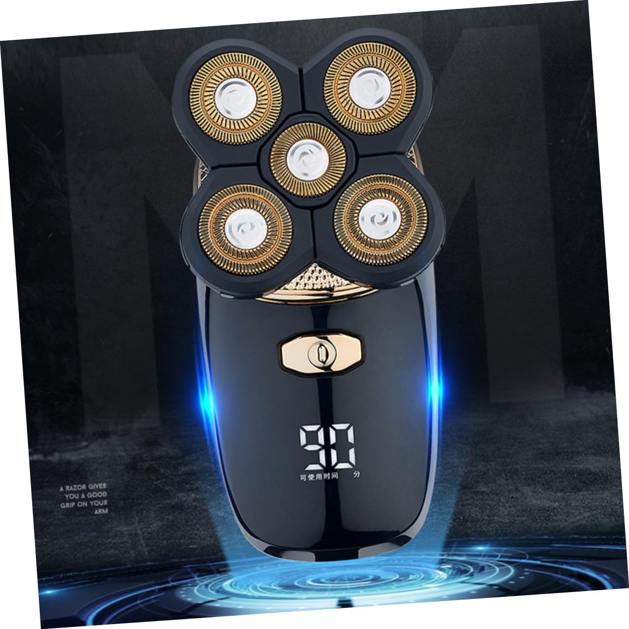 NUOBESTY Rasoio Elettrico Uomo Multifunzione 5 in 1 Batteria al Litio Ricaricabile USB per Barba, Chioma e Rasatura a Casa in Viaggio