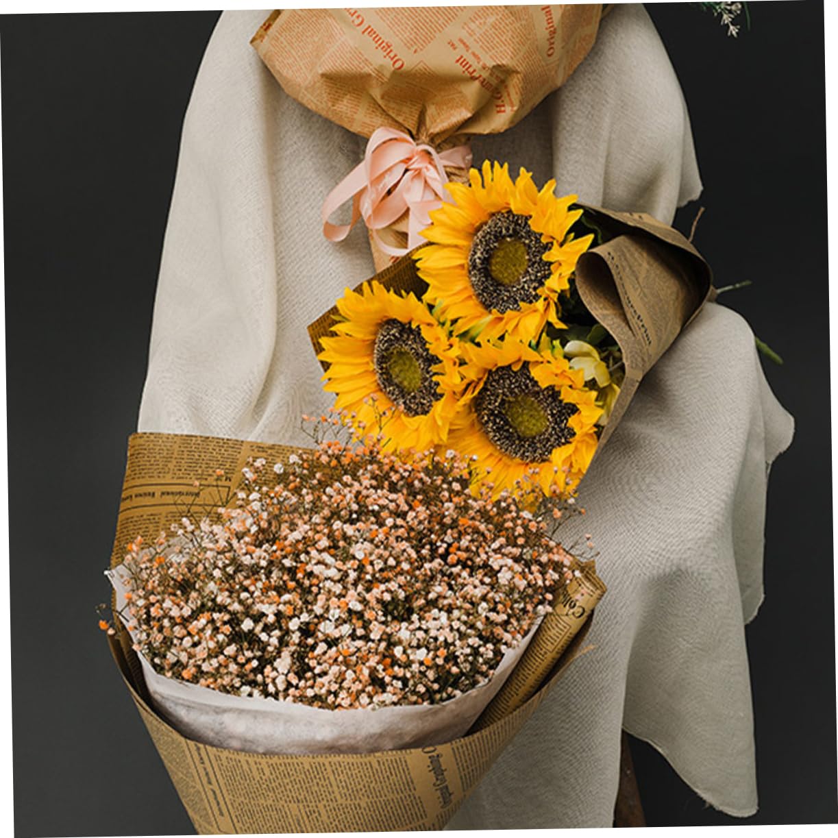 FOMIYES Fogli 20 Fogli Carta Da Antica Carta Da Per Bouquet Floreali Da Per Regali Da Per Girasoli Forniture Artigianali