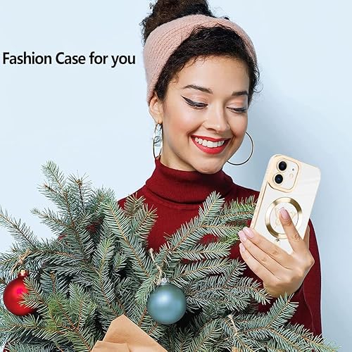 Miniatura 5 de Fiyart Funda magnética diseñada para iPhone 11 compatible con carga inalámbrica MagSafe, bonita funda de teléfono con diseño de mariposa y protector