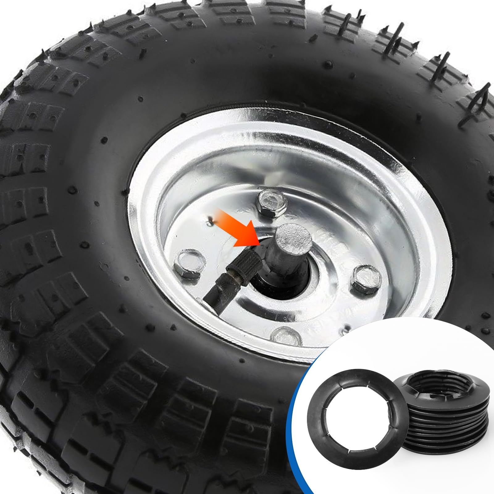 Push Nuts for Dolly Wheels - 10 Pack -3