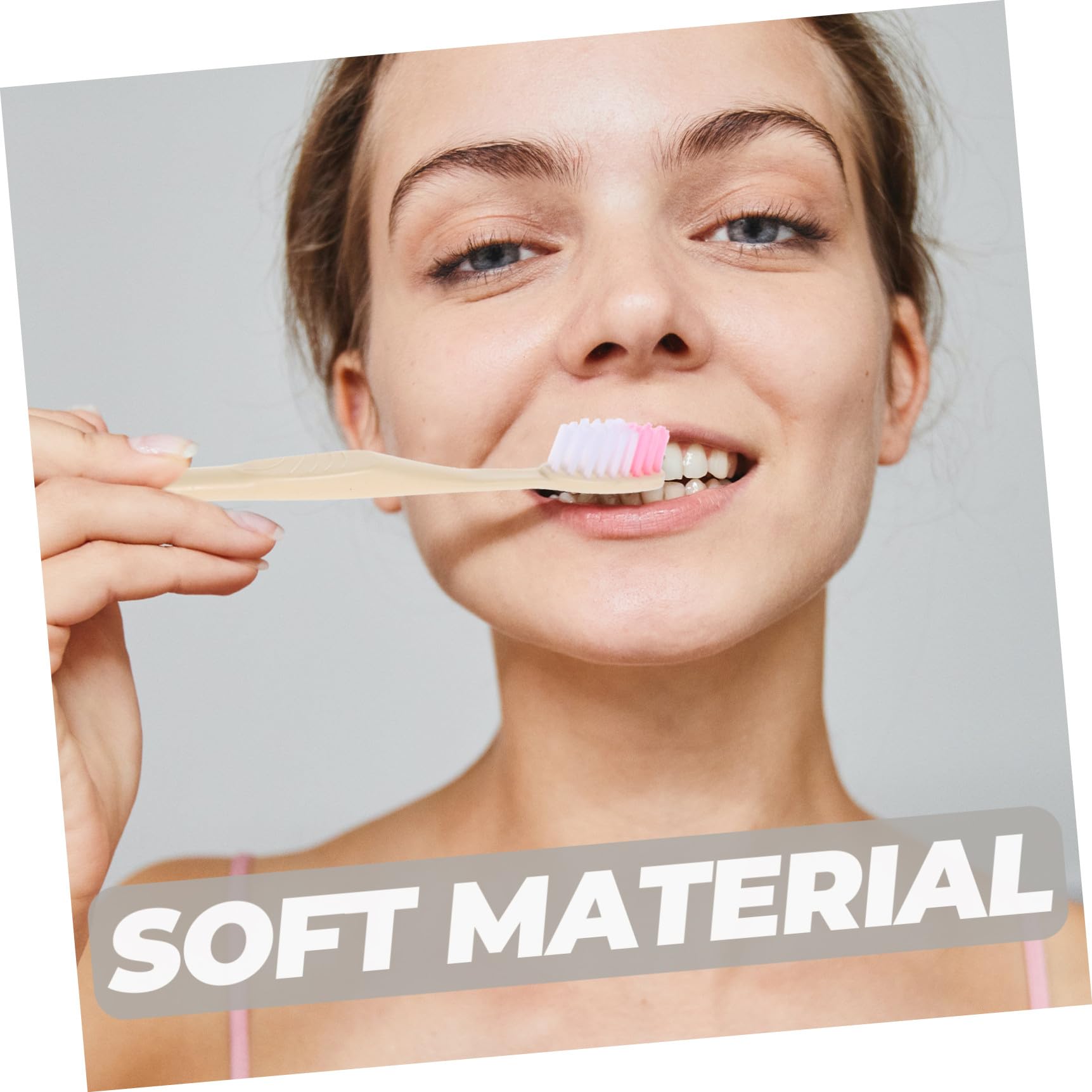Homoyoyo Spazzolino da Denti Manuale Monouso con Dentifricio Confezionato Singolarmente Set da 100 Pezzi Trasparente per Viaggi Campeggio e Uso Quotidiano Igiene Orale