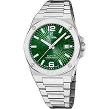 Festina Swiss Made Vallee Quartz 42mm Green Dial/Stainless Steel Bracelet F22000/3