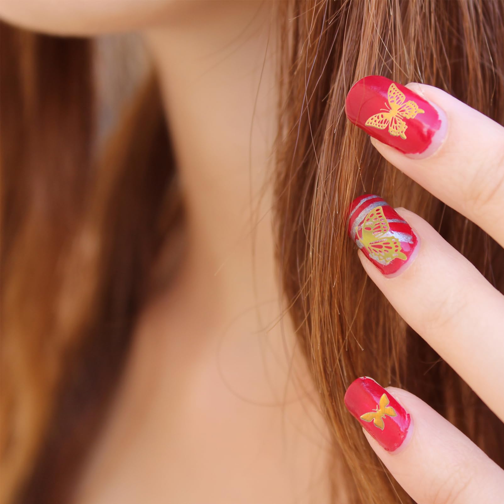 3 Set Adesivi Per Unghie Tema Farfalle Decorazioni Per Manicure Per Nail Art Te Stili Variabili Per Personalizzare Unghie E E Famiglia 8 Fogli*3