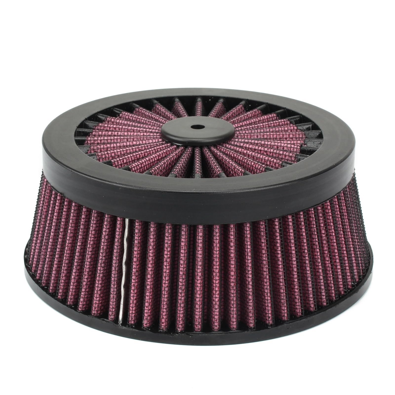 Filtro aria motocicletta Adatto per Harley Touring Road King Sportster XL 883 1200 Elemento filtrante di aspirazione del filtro dell'aria per moto(C Silver)